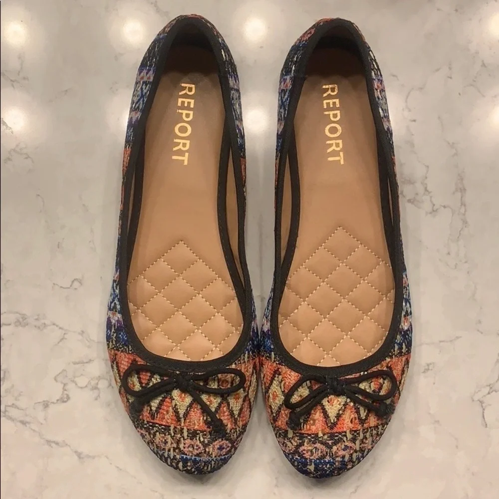 Report ‘Marbles’ Multi Colored Flats Size 9